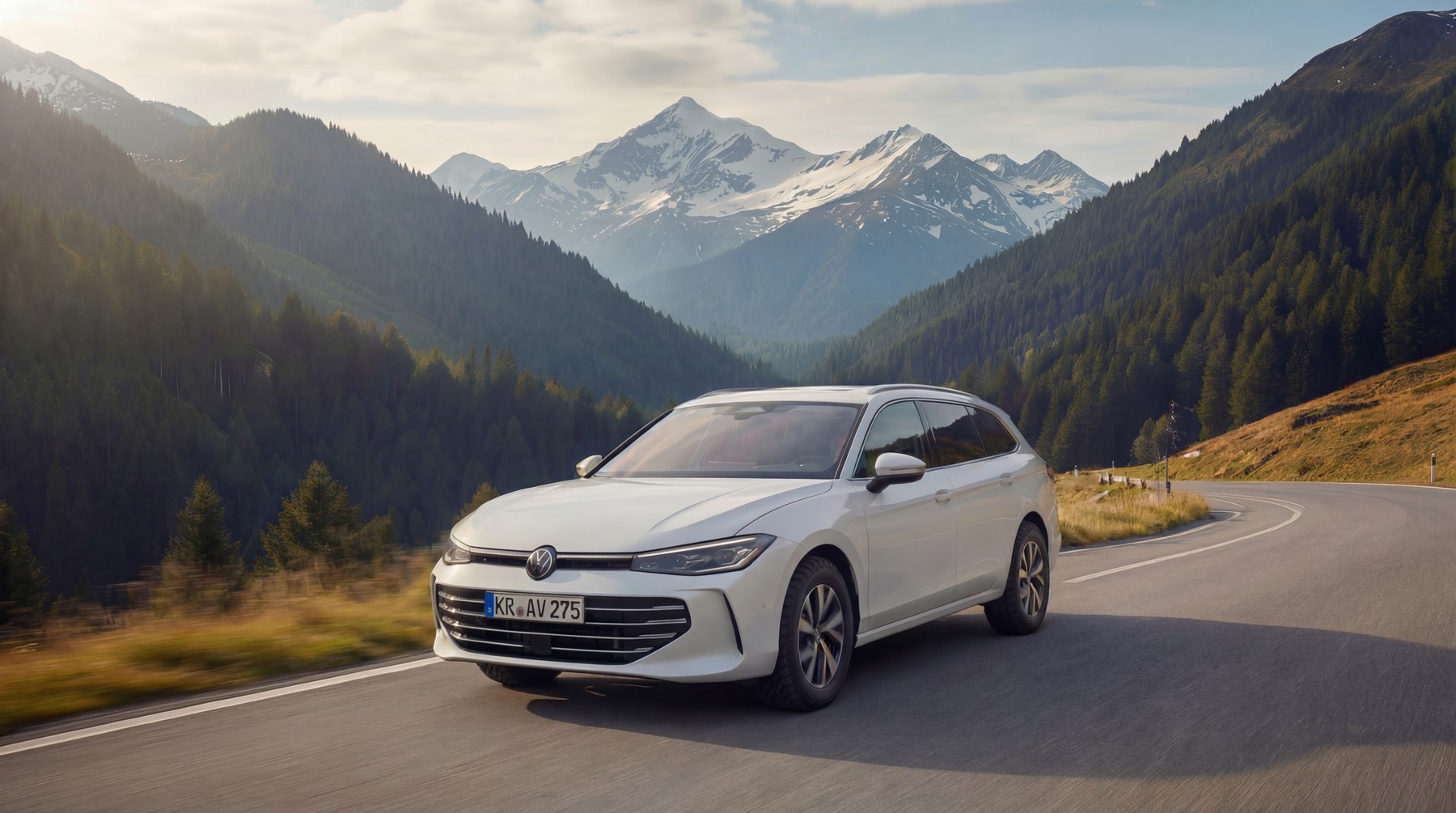 Auto auf Bergstraße